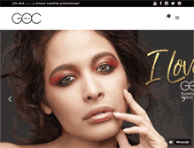 Tablet Screenshot of gocmakeup.com